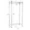 Mind Reader Heavy Duty Rolling Garment Rack with Adjustable Bar, Chrome